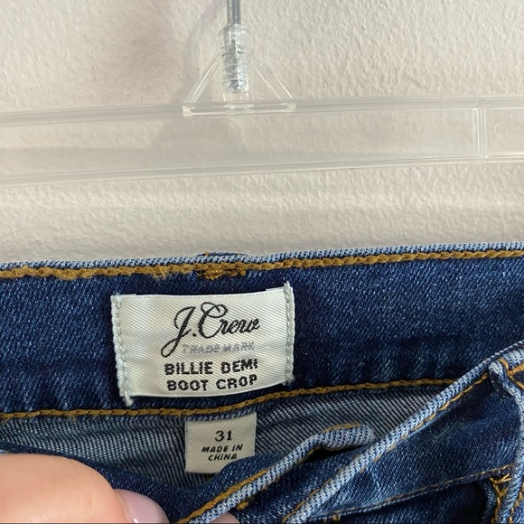 J.Crew Billie High Rise demi-boot crop jean in Bergen wash Size 31 - Picture 3 of 9